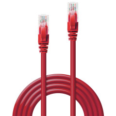 Lindy 48034 cavo di rete Rosso 3 m Cat6 U UTP (UTP)