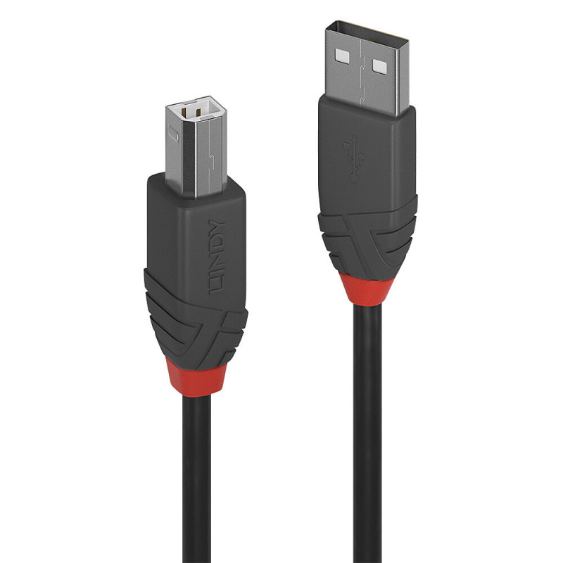 Lindy 36675 cavo USB USB 2.0 5 m USB A USB B Nero