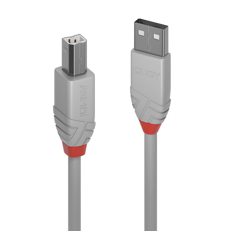 Lindy 36685 cavo USB USB 2.0 5 m USB A USB B Grigio