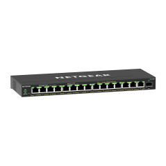 NETGEAR GS316EP-100PES switch di rete Gestito Gigabit Ethernet (10 100 1000) Supporto Power over Ethernet (PoE) Nero