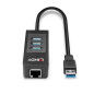 Lindy 43176 hub di interfaccia USB 3.2 Gen 1 (3.1 Gen 1) Type-A 5000 Mbit/s Nero