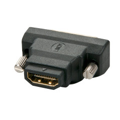 Lindy 41228 adattatore per inversione del genere dei cavi HDMI-A FM DVI-D M Nero