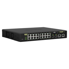 QNAP QSW-M2116P-2T2S switch di rete Gestito L2 2.5G Ethernet Supporto Power over Ethernet (PoE) Nero