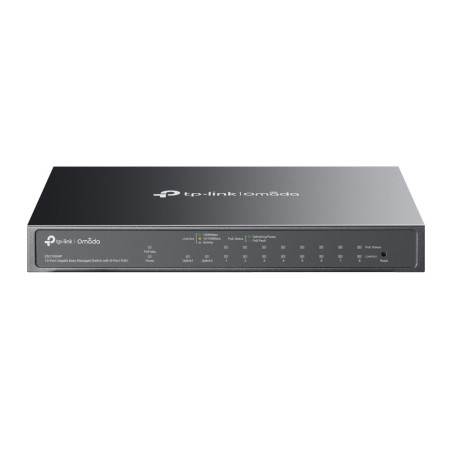 TP-Link Omada ES210GMP switch di rete Gestito Gigabit Ethernet (10 100 1000) Supporto Power over Ethernet (PoE) Nero