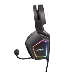 Trust GXT 450 Blizz RGB 7.1 Surround Auricolare Cablato A Padiglione Gaming USB tipo A Nero