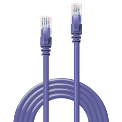 Lindy 48124 cavo di rete Viola 3 m Cat6 U UTP (UTP)