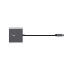 Trust Dalyx USB 3.2 Gen 1 (3.1 Gen 1) Type-C Alluminio, Nero