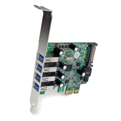 StarTech.com Adattatore scheda controller PCI Express PCIe SuperSpeed USB 3.0 a 4 porte con UASP - Alimentazione SATA