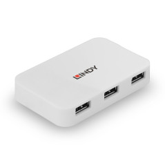 Lindy 43143 hub di interfaccia USB 3.2 Gen 1 (3.1 Gen 1) Type-A 5000 Mbit s Bianco