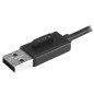 StarTech.com Hub USB 2.0 portatile a 4 porte con cavo integrato - Perno e Concentratore USB compatto - Mini Hub USB2.0