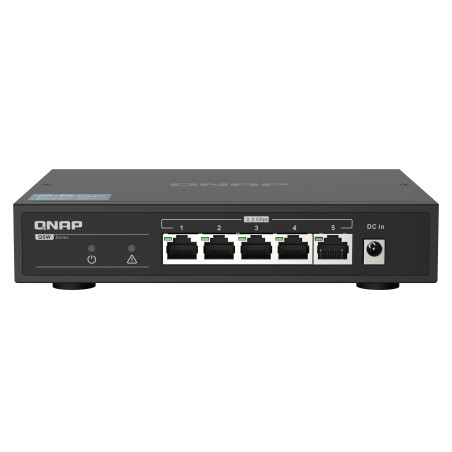 QNAP QSW-1105-5T switch di rete Non gestito Gigabit Ethernet (10/100/1000) Nero