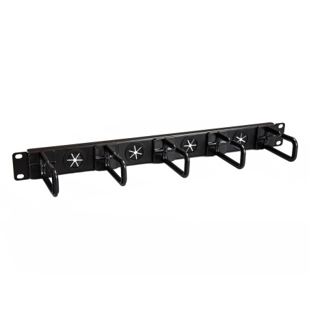 StarTech.com Pannello di gestione cavi per armadi Server Rack da 19" 1U - con anelli a D - Pannello orizzontale per gestione