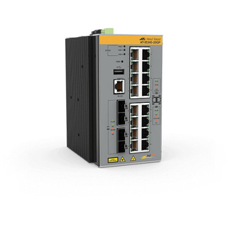 Allied Telesis AT-IE340-20GP-80 Gestito L3 Gigabit Ethernet (10/100/1000) Supporto Power over Ethernet (PoE) Grigio