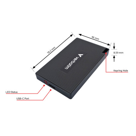 Verbatim 32031 unità esterna a stato solido 1 TB USB tipo-C USB 3.2 Gen 2x2 Grigio