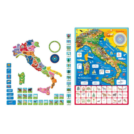 Clementoni Geo-puzzle magnetico Italia