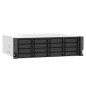 QNAP TS-1673AU-RP-16G server NAS e di archiviazione Armadio (3U) Ryzen Embedded V1500B 16 GB DDR4 0 TB QNAP QTS Nero, Grigio