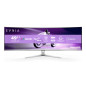 Philips Evnia 8000 49M2C8900L/00 Monitor PC 124,2 cm (48.9") 5120 x 1440 Pixel Dual QHD QD-OLED Bianco