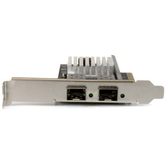 StarTech.com Scheda di rete PCI Express in Fibra ottica da 10Gb con 2 porte SFP+ aperto con Chip Intel