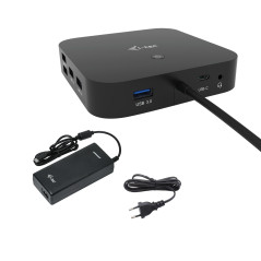 i-tec USB-C HDMI DP Docking Station with Power Delivery 100 W + Universal Charger 100 W