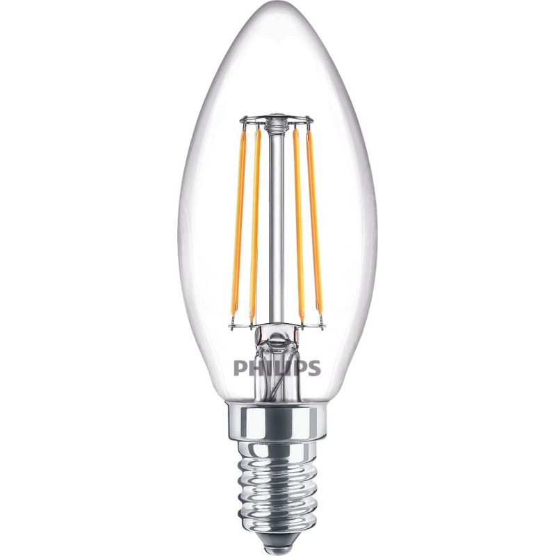 Philips Lampadina candela trasparente a filamento 40 W B35 E14 x4