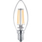 Philips Lampadina candela trasparente a filamento 40 W B35 E14 x4