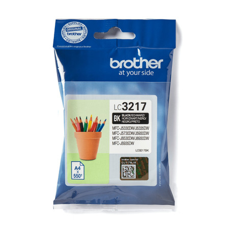 Brother LC3217BK cartuccia d'inchiostro 1 pz Originale Nero