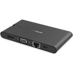 StarTech.com Adattatore Multi-porta USB-C con HDMI e VGA per portatili - 3x USB 3.0 - Lettore Schede SD - PD 3.0 - Cavo