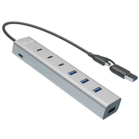 i-tec USB-C USB-A Charging Metal HUB 7 port (3x USB-C, 4x USB-A)