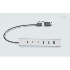 i-tec USB-C USB-A Charging Metal HUB 7 port (3x USB-C, 4x USB-A)