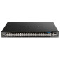 D-Link DGS-1520-52MP switch di rete Gestito L3 Gigabit Ethernet (10/100/1000) Supporto Power over Ethernet (PoE) 1U Nero