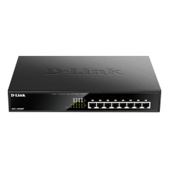 D-Link DGS-1008MP switch di rete Non gestito Gigabit Ethernet (10 100 1000) Supporto Power over Ethernet (PoE) 1U Nero