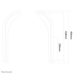 Neomounts NS-SB100 Supporto per soundbar Sonos - max 15 kg - installazione dello schermo