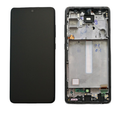 PANTALLA LCD TÁCTIL TFT PARA SAMSUNG GALAXY A52 SM A525F A526B MARCO NEGRO