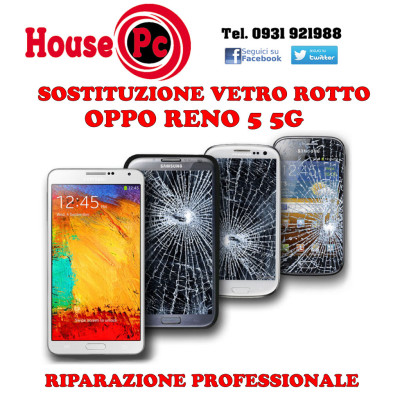 Sostituzione Vetro OPPO RENO 5 5G CPH2145 Riparazione Display Lcd