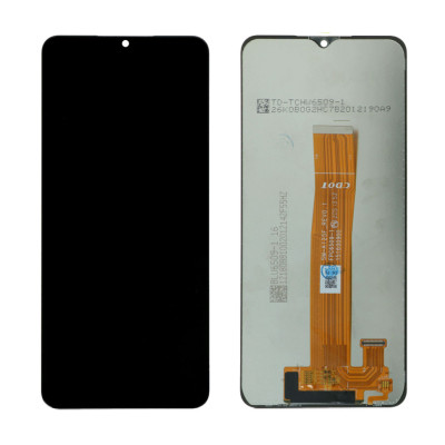 DISPLAY LCD PER SAMSUNG GALAXY A12 SM A127 FN TOUCH SCREEN VETRO NERO