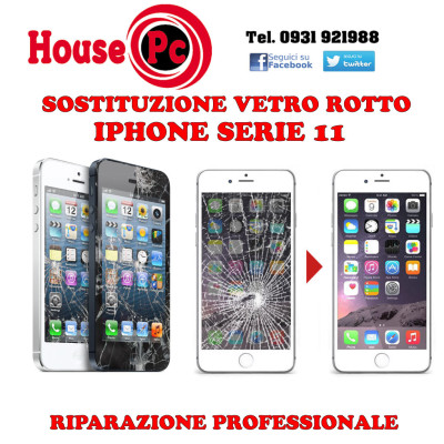 Riparazione Vetro Display lcd Iphone 11 - 11 pro - 11 Pro Max sostituzione