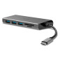 Lindy 43278 replicatore di porte e docking station per laptop USB 3.2 Gen 1 (3.1 Gen 1) Type-C Grigio